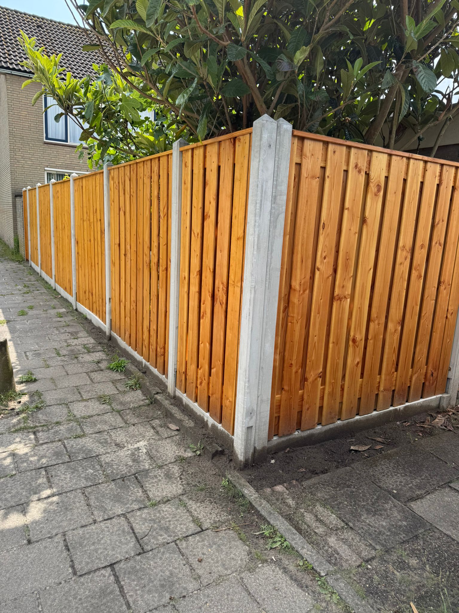 Houten schutting op maat — Klus Expert Breda (foto 27)